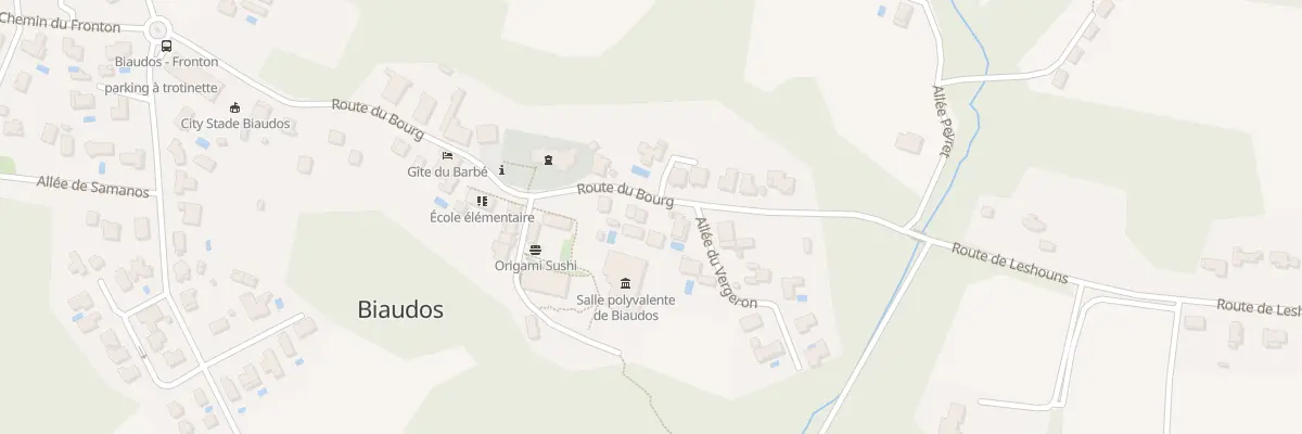 Plan du 684 Rte du Bourg à Biaudos
