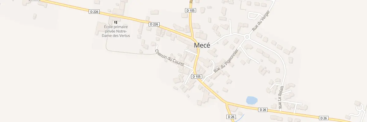 Plan du 6 Rue de l’Eglise à Mecé