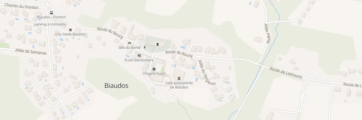 Plan du 682 Rte du Bourg à Biaudos