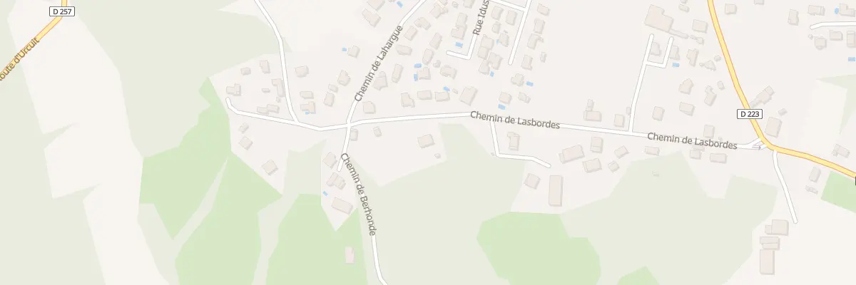 Plan du 417 Che de Lasbordes à Urt