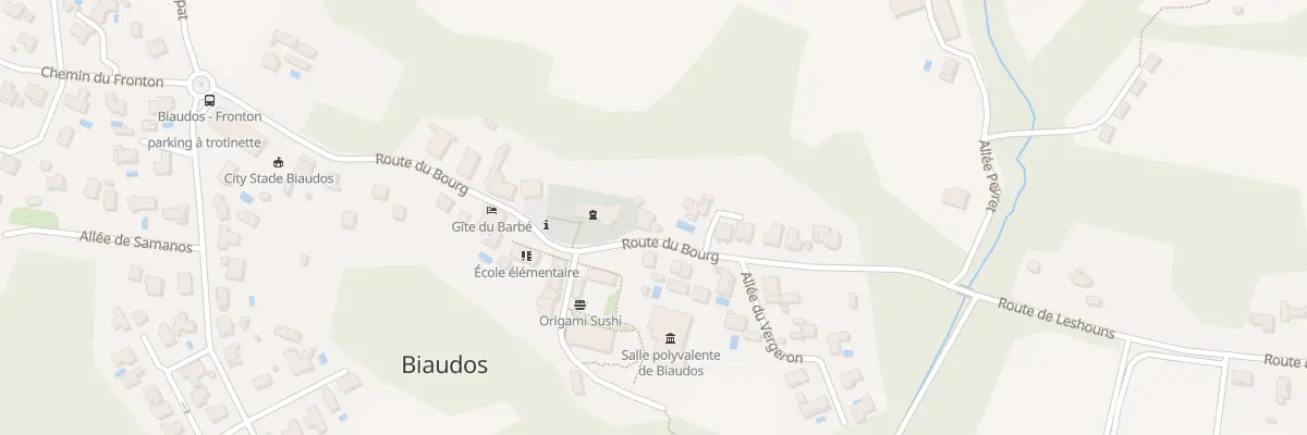 Plan du 637 Rte du Bourg à Biaudos