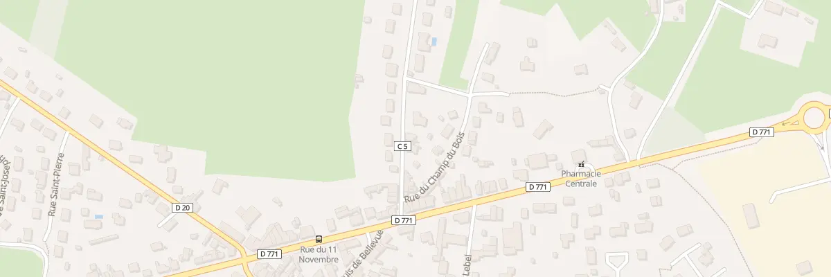 Plan du 9 Rue Joseph Belliot à Soudan