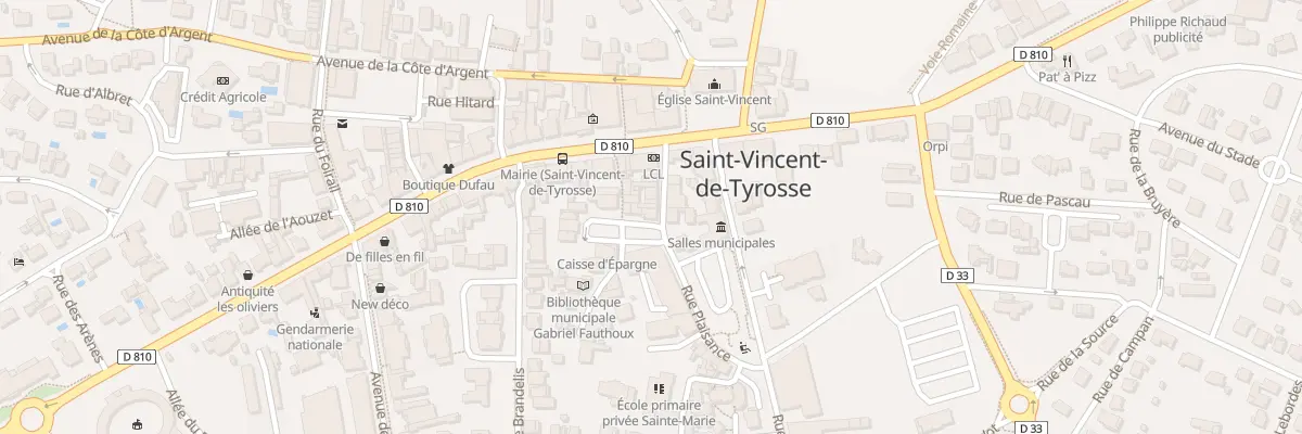 Plan du 901 Rue Plaisance à Saint-Vincent-de-Tyrosse