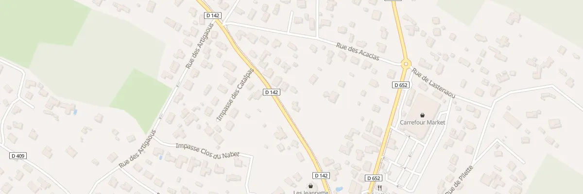 Plan du 292 Av du Lac à Léon