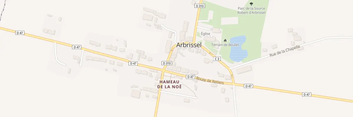 Plan du 5 Rue de l’Eglise à Arbrissel