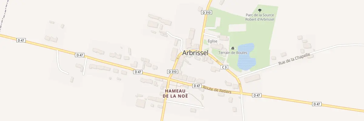 Plan du 7 Rue de l’Eglise à Arbrissel