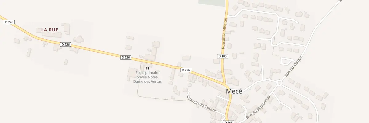 Plan du 8 Rue des Ecoles à Mecé