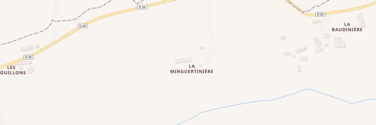 Plan du 1046 La Petite Baudiniere à Mecé