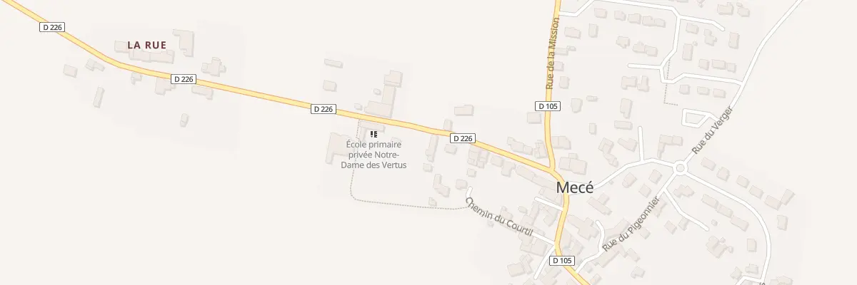 Plan du 9 Rue des Ecoles à Mecé