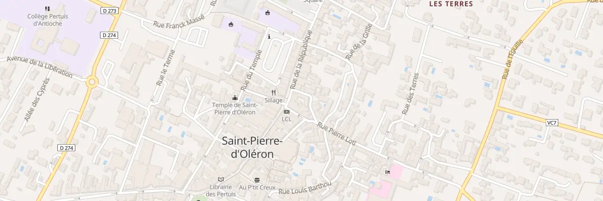 Plan du 90 Rue de la République à Saint-Pierre-d’Oléron