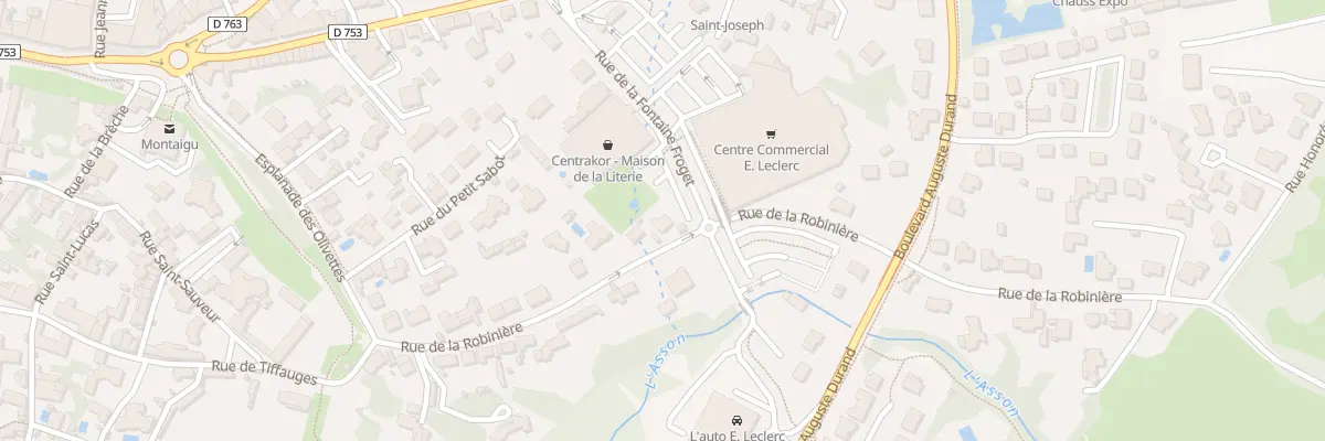 Plan du 23 Rue de la robiniere à Montaigu-Vendée