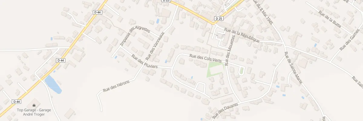 Plan du 11 Rue des cols verts à Grues