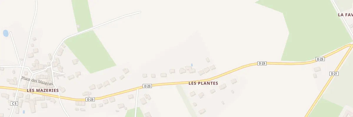 Plan du 170 Les Plantes à Couffé