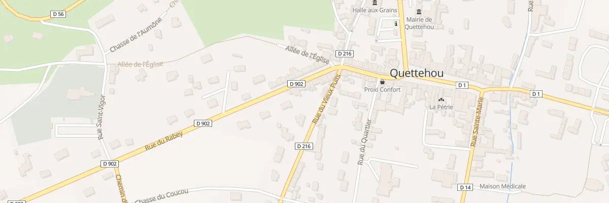 Plan du 40 Rue du Rabey à Quettehou