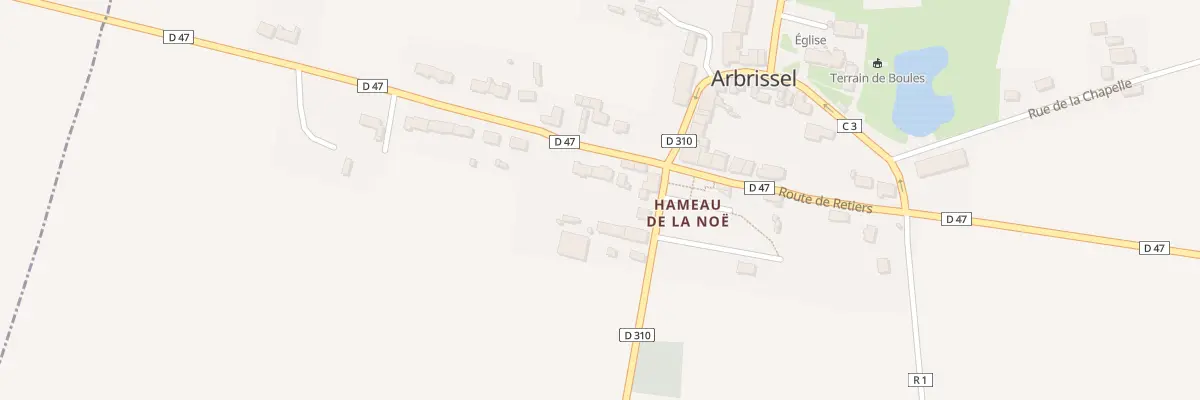 Plan du 24 Route de Retiers à Arbrissel