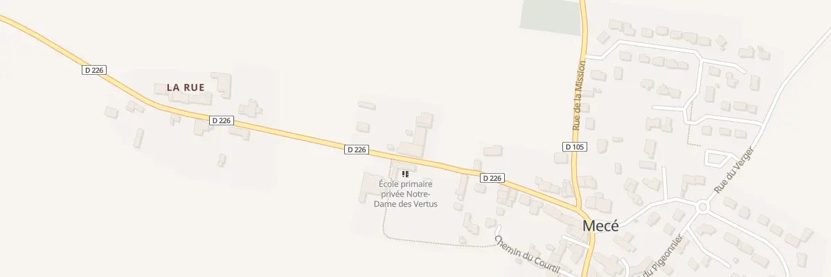 Plan du 10 Rue des Ecoles à Mecé