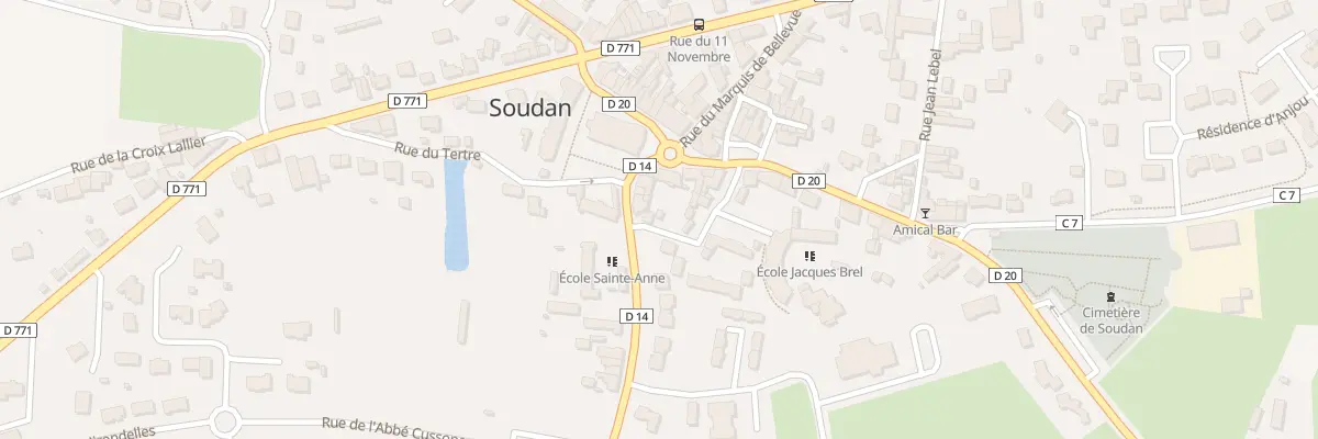 Plan du 4 Rue du Presbytere à Soudan