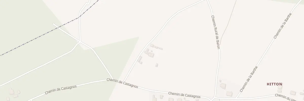 Plan du 309 Che de Castagnos à Saint-Vincent-de-Tyrosse