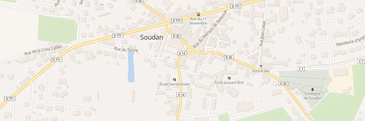 Plan du 7 Pl Jeanne d’Arc à Soudan