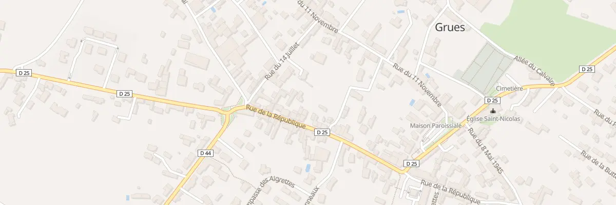Plan du 30 Rue de la république à Grues