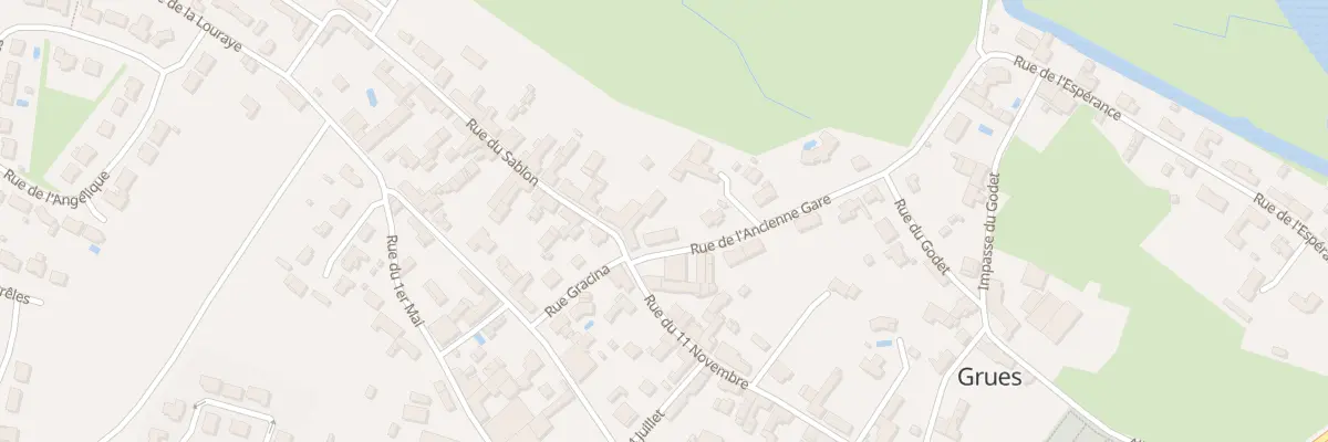 Plan du 1 Rue de l’ancienne gare à Grues