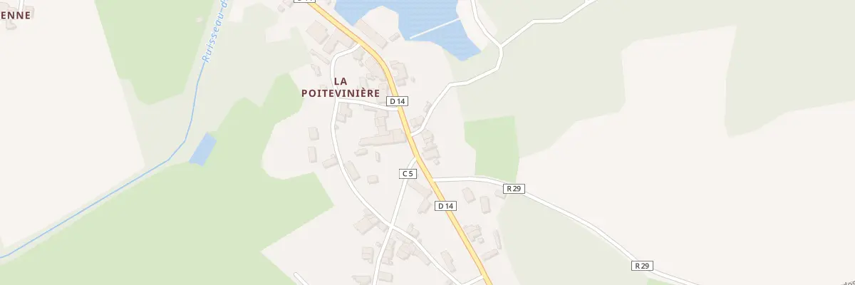 Plan du 14 La Poiteviniere à Riaillé