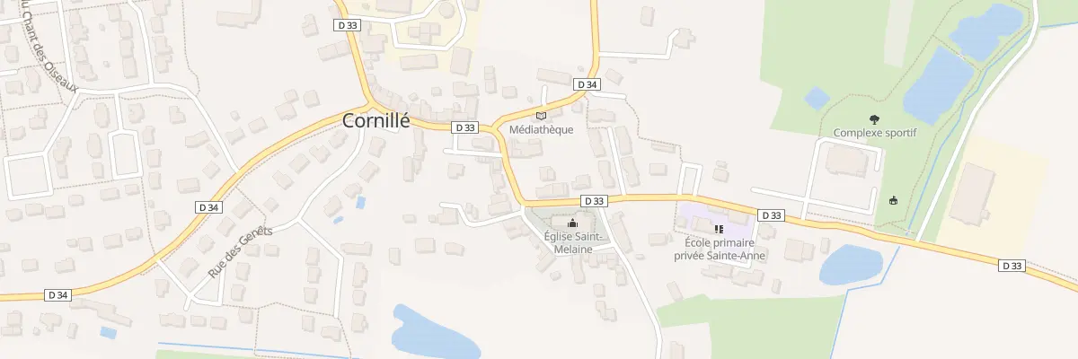 Plan du 10 Pl de l’Eglise à Cornillé
