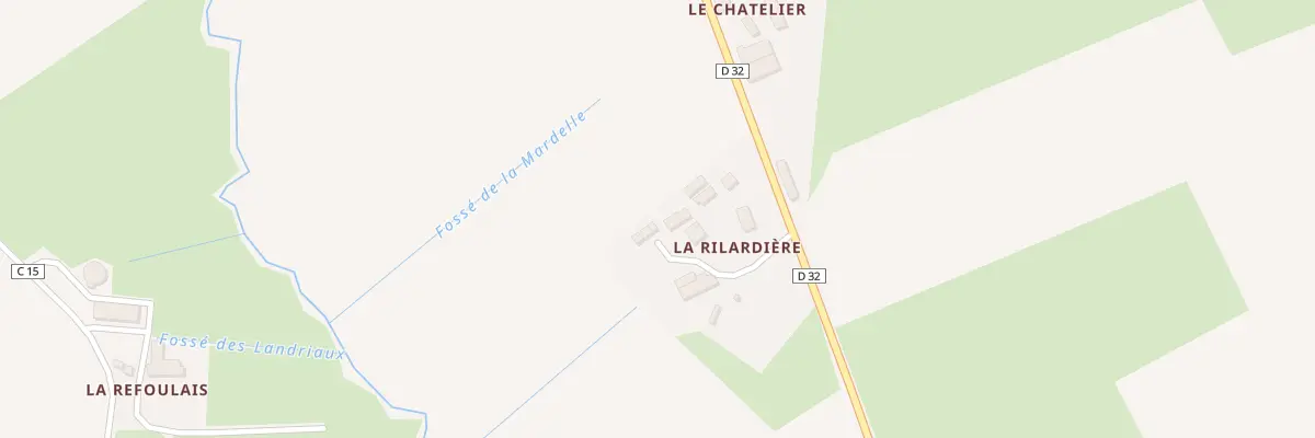 Plan du 5925 La Rilardière à Erbray