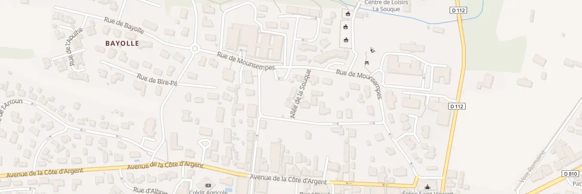 Plan du 5 All de la Souque à Saint-Vincent-de-Tyrosse