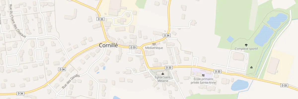 Plan du 6 Pl de l’Eglise à Cornillé