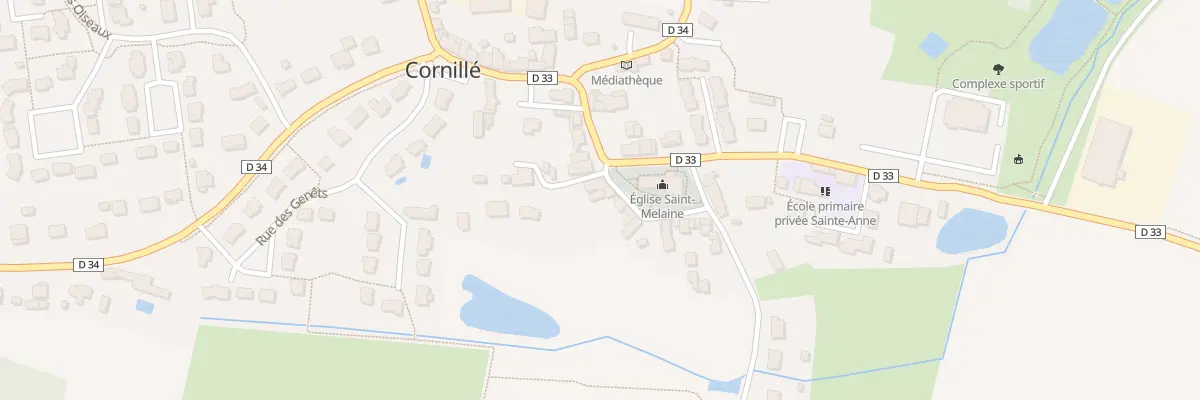Plan du 6 Rue Pourtour Saint Melaine à Cornillé