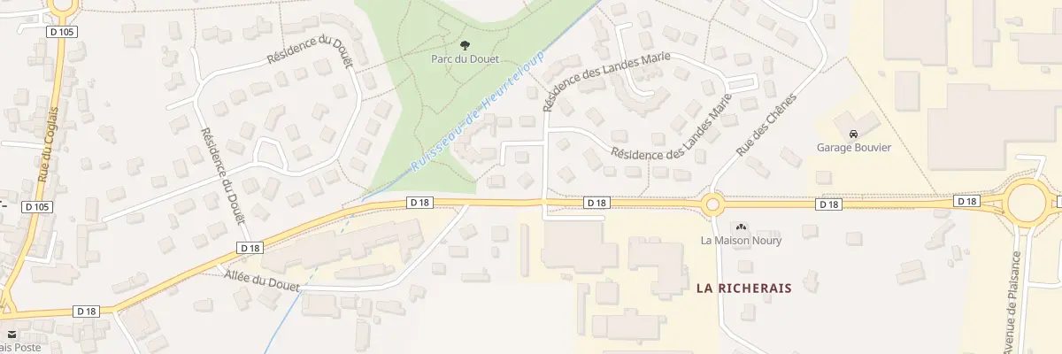 Plan du 1 Res des Landes Marie à Saint-Sauveur-des-Landes