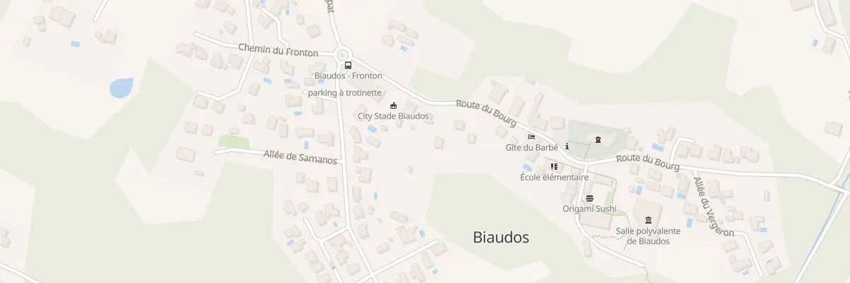 Plan du 360 Rte du Bourg à Biaudos