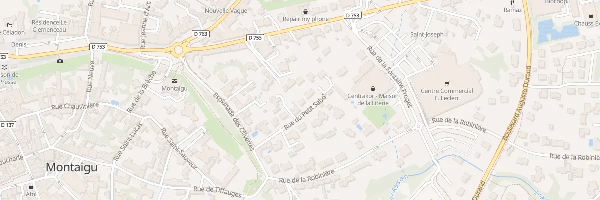 Plan du 7 Rue du petit sabot à Montaigu-Vendée