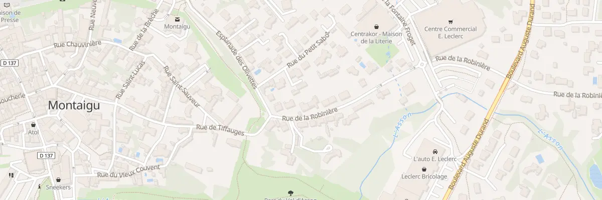 Plan du 3 Rue de la robiniere à Montaigu-Vendée