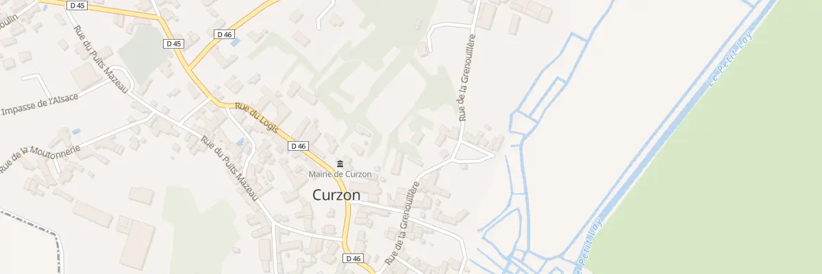 Plan du 5 Rue de la grenouillère à Curzon