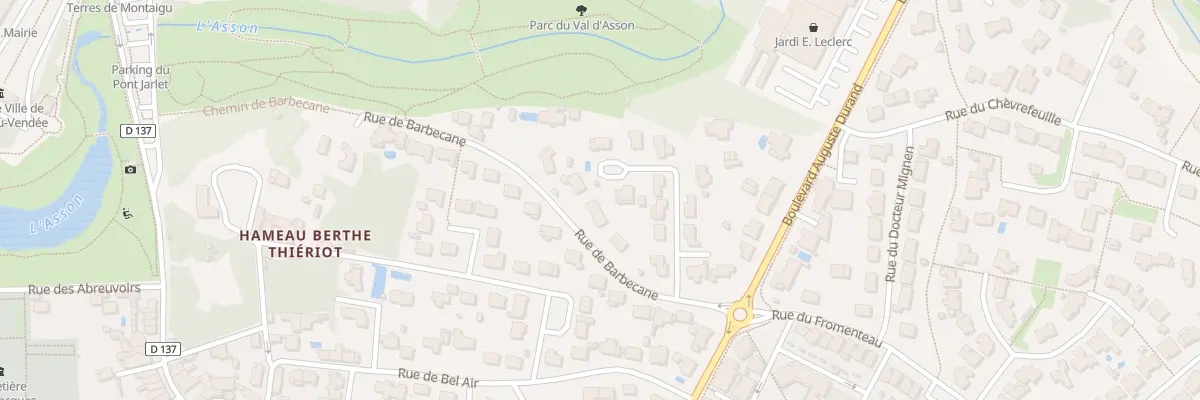 Plan du 6 Rue de barbecane à Montaigu-Vendée