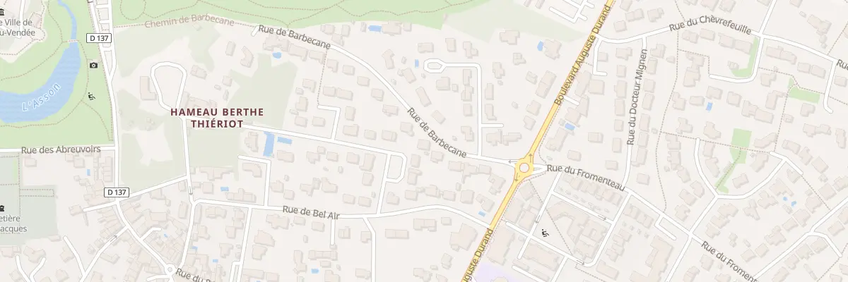 Plan du 9 Rue de barbecane à Montaigu-Vendée