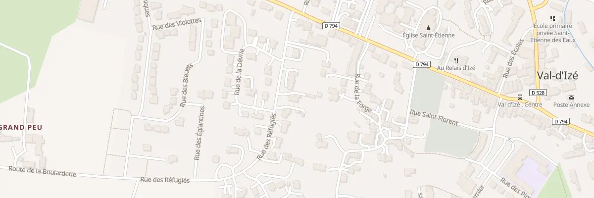 Plan du 7 Rue des Réfugiés à Val-d’Izé