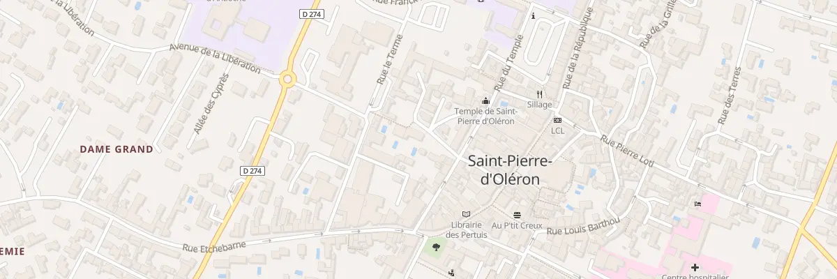 Plan du 1 Vc Canton de la Seigneurie à Saint-Pierre-d’Oléron