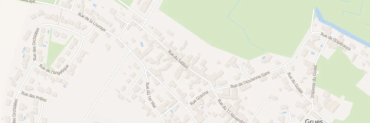 Plan du 8B Rue du sablon à Grues