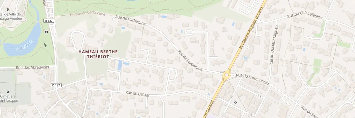 Plan du 11 Rue de barbecane à Montaigu-Vendée