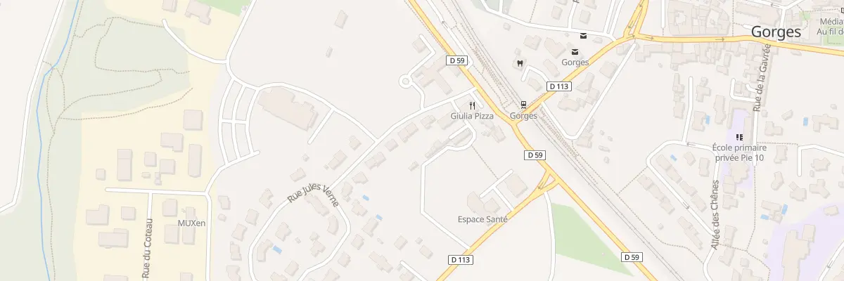 Plan du 5 Rue de la Cité des Sports à Gorges