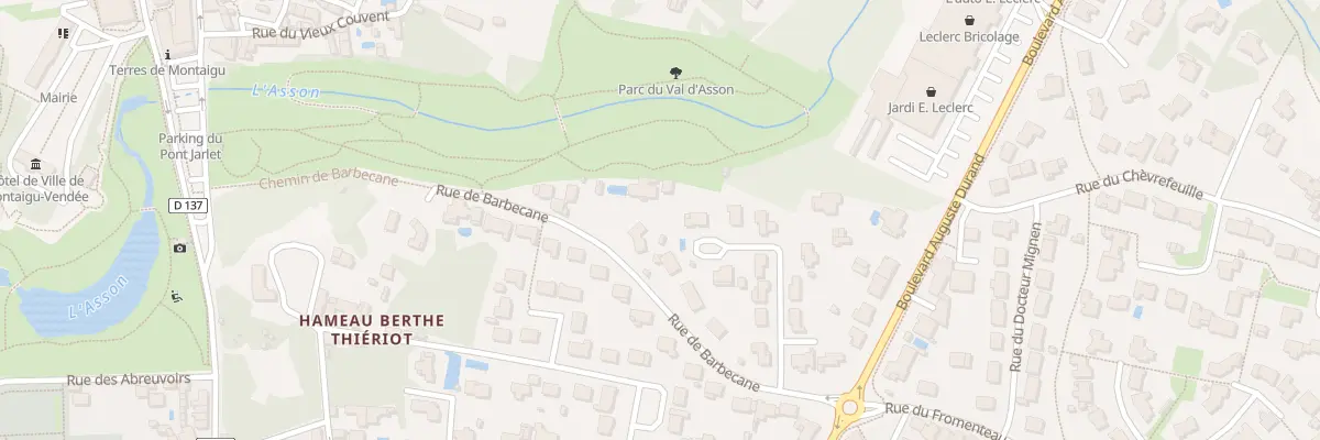 Plan du 12 Rue de barbecane à Montaigu-Vendée