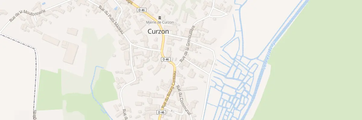 Plan du 4 Rue de la grenouillère à Curzon