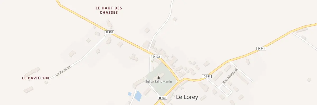 Plan du 8 Rue Fontaine St Clair au Lorey