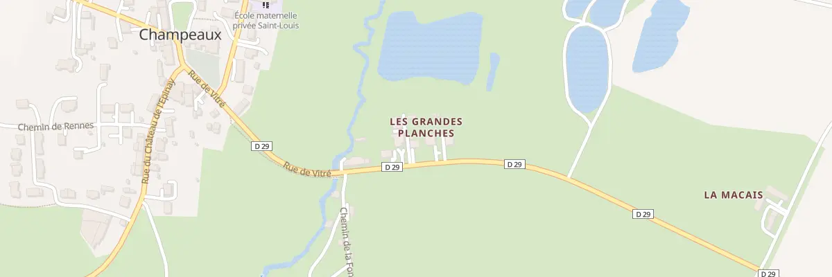 Plan du 9 Rue de Vitré à Champeaux