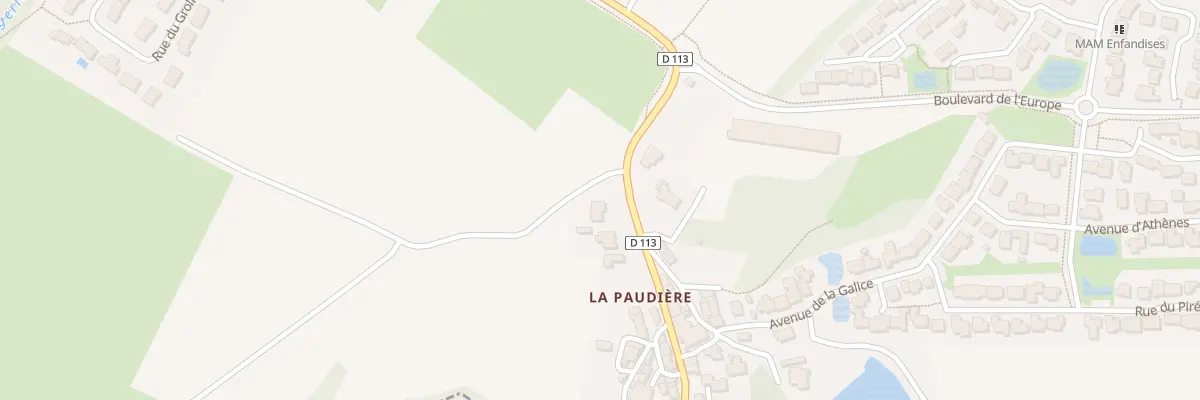 Plan du 5716 La Paudiere à Gorges