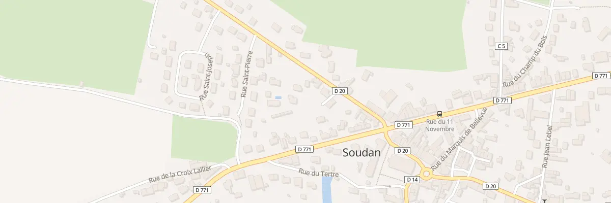 Plan du 2 Imp de la Fontaine à Soudan