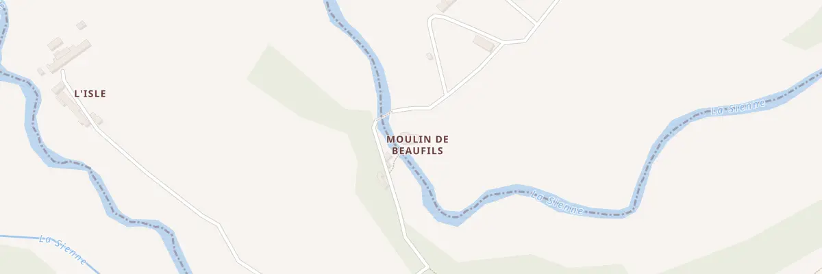 Plan du 30 Rte du Moulin de Beaufils à Hambye